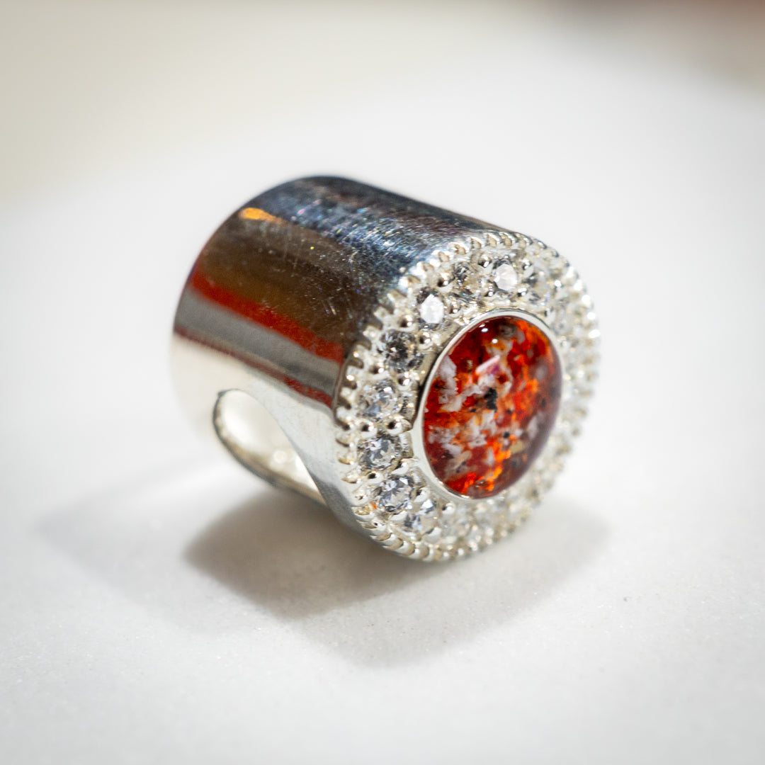 Ashes Charm with CZ Stones