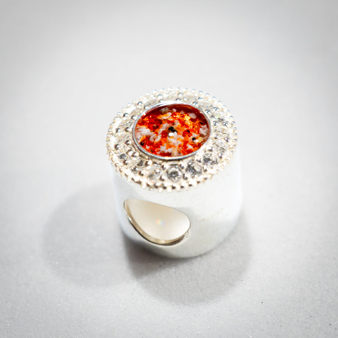 Ashes Charm with CZ Stones