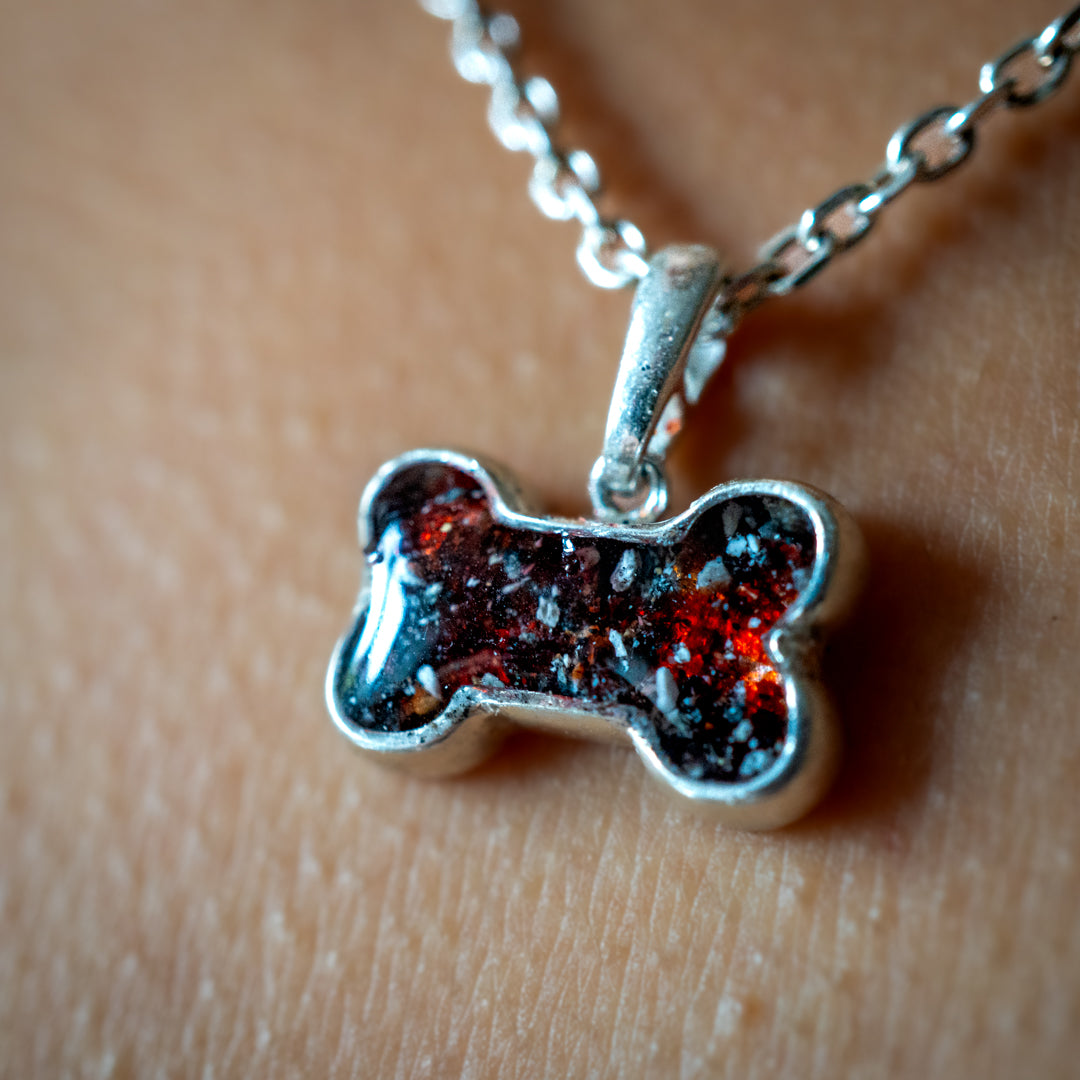Ashes Dog Bone Pendant