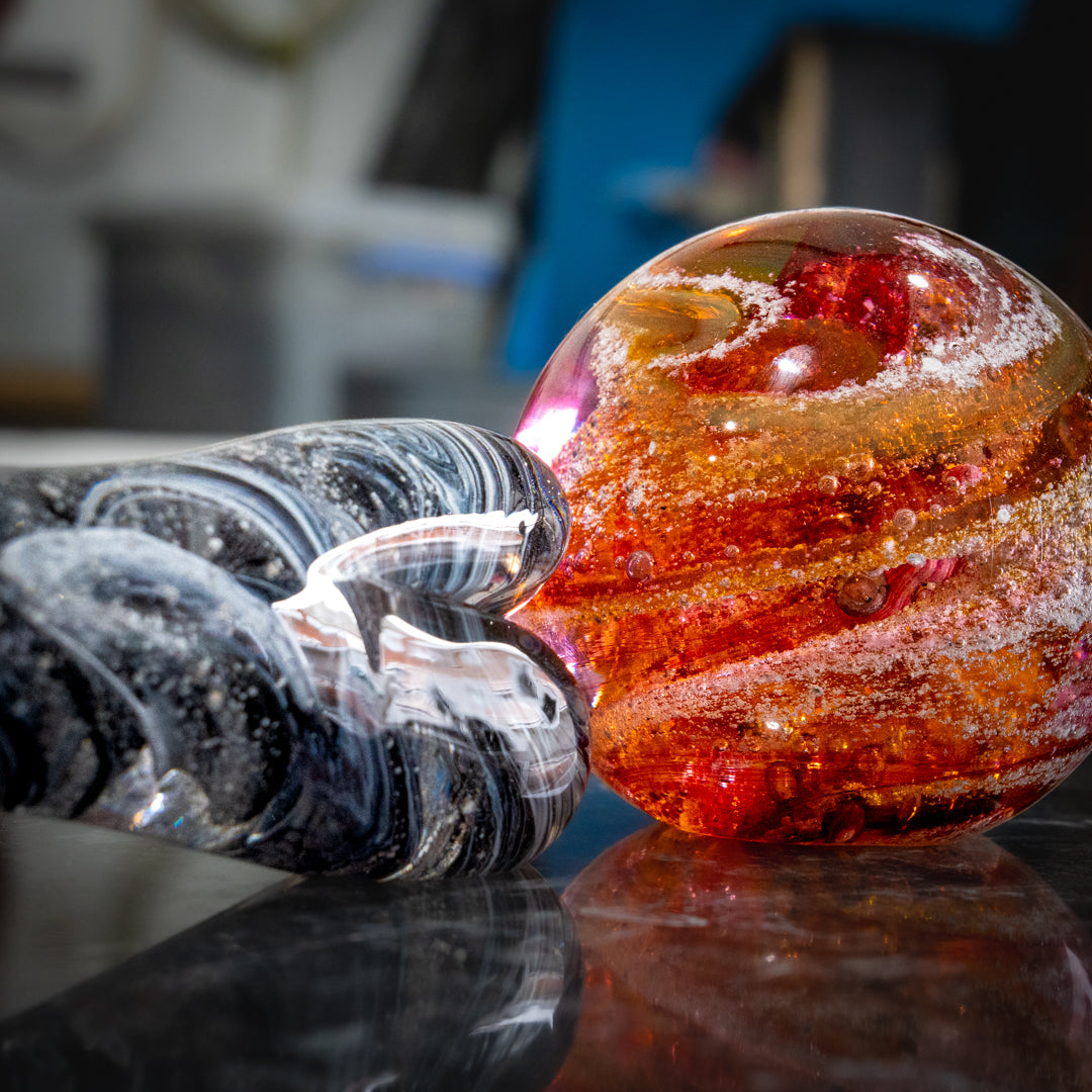 Ashes Dog bone with dog ball paperweight