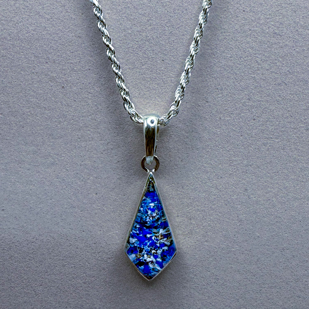 Ashes Kite Pendant - Lapis Blue & Baby Blue