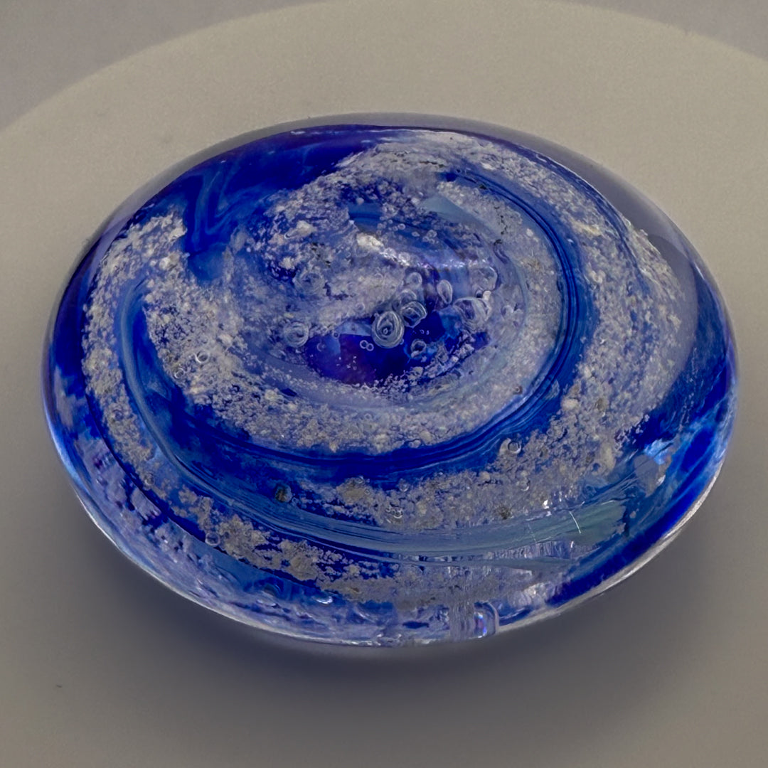Ashes to Glass Pebble - Royal Blue & Baby Blue