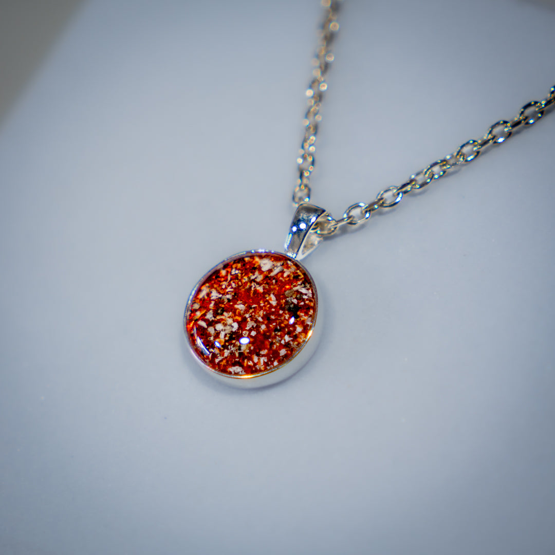 Ashes to Glass Round Pendant