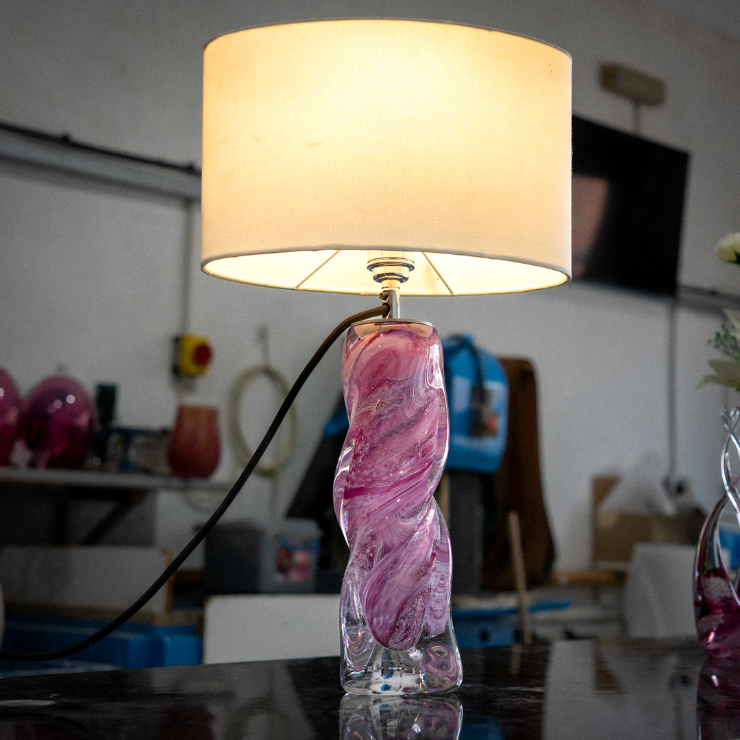 Ashes to Glass Vortex Table Lamp