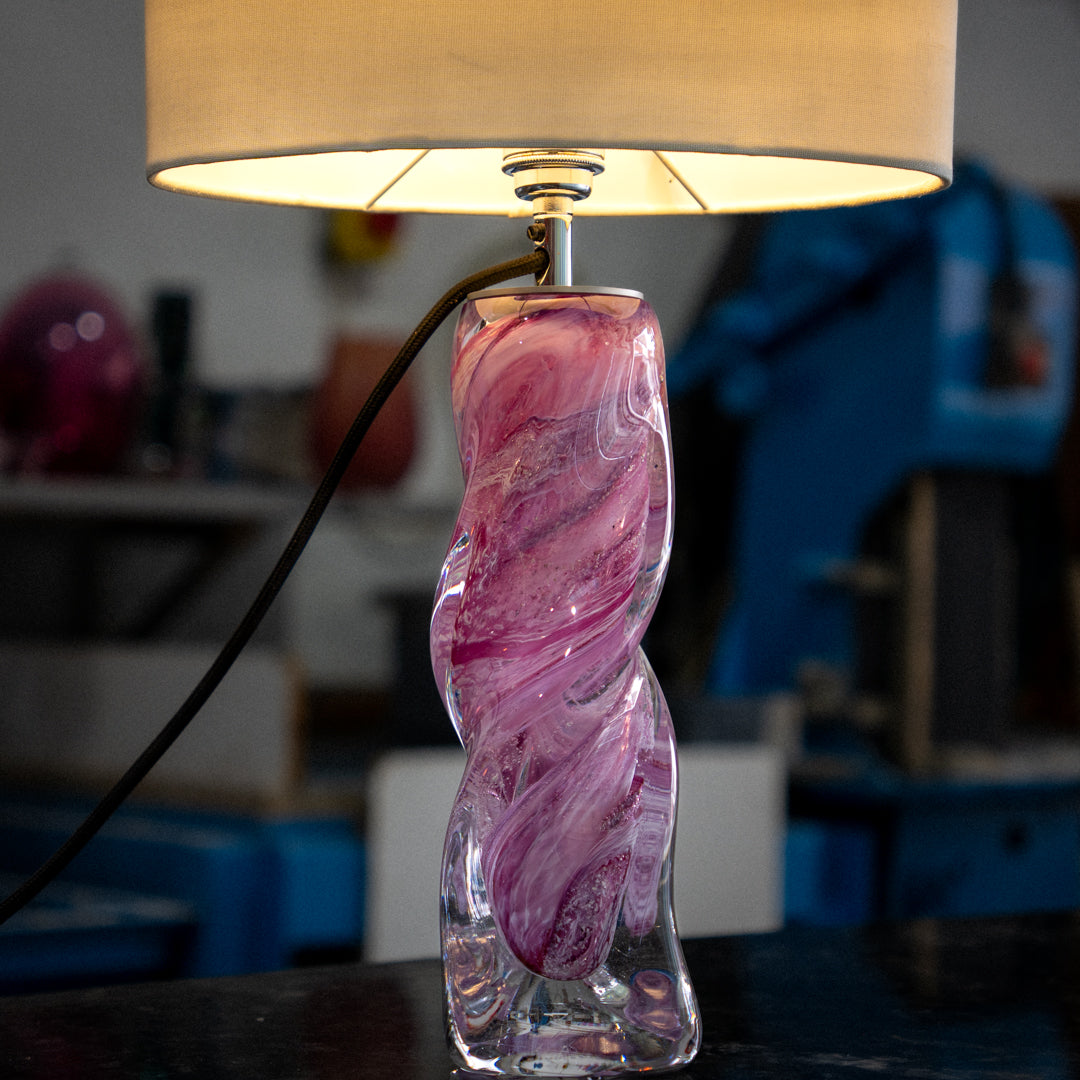 Ashes to Glass Vortex Table Lamp