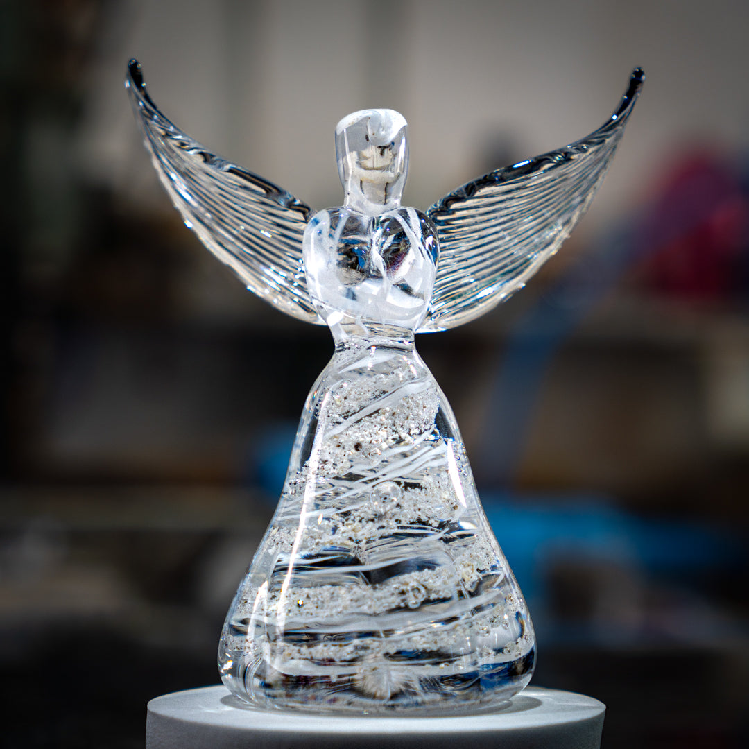 Ashes to glass angel keepsake