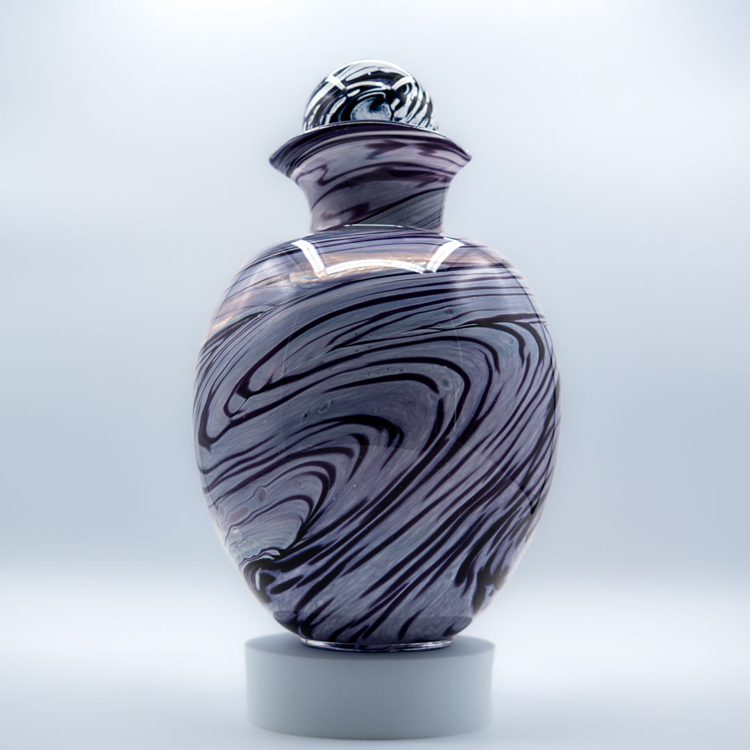 Glass Urn - Hyacinth Blue
