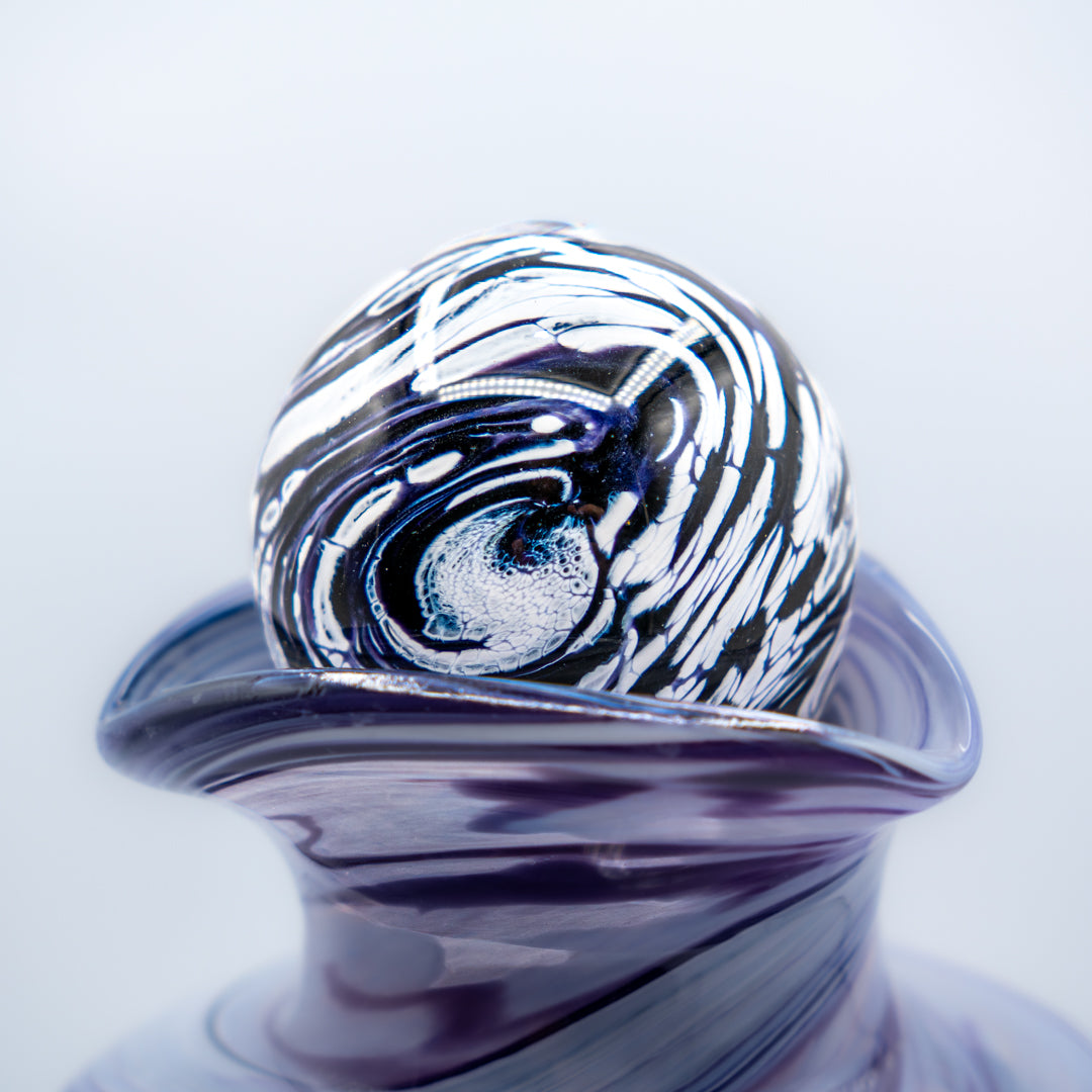 Glass Urn - Hyacinth Blue