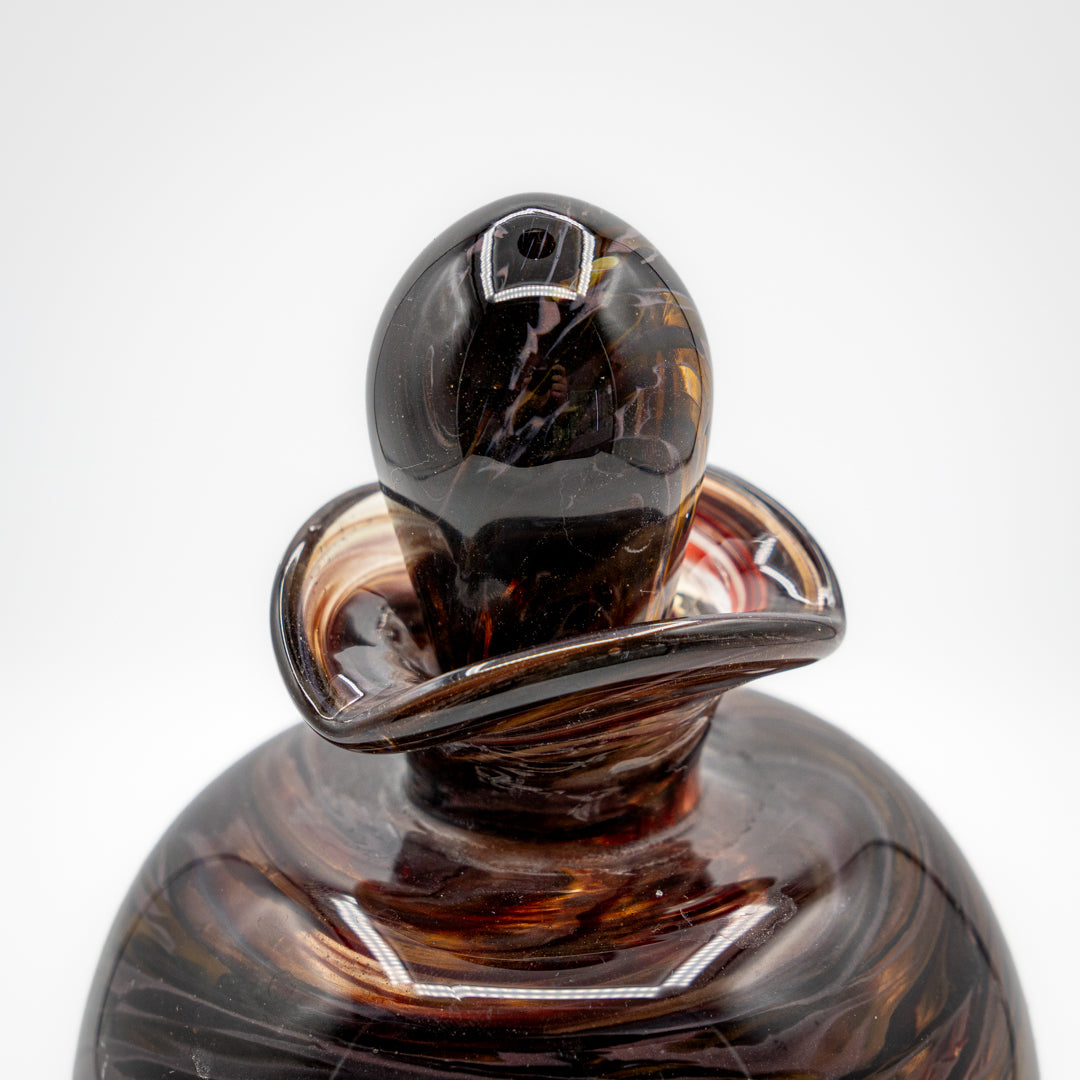 Glass Urn Small - Tortoise Shell & Mocha