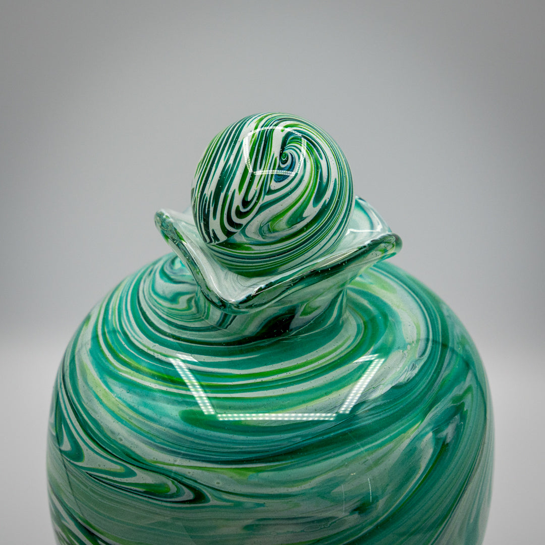 Handmade Glass Urn