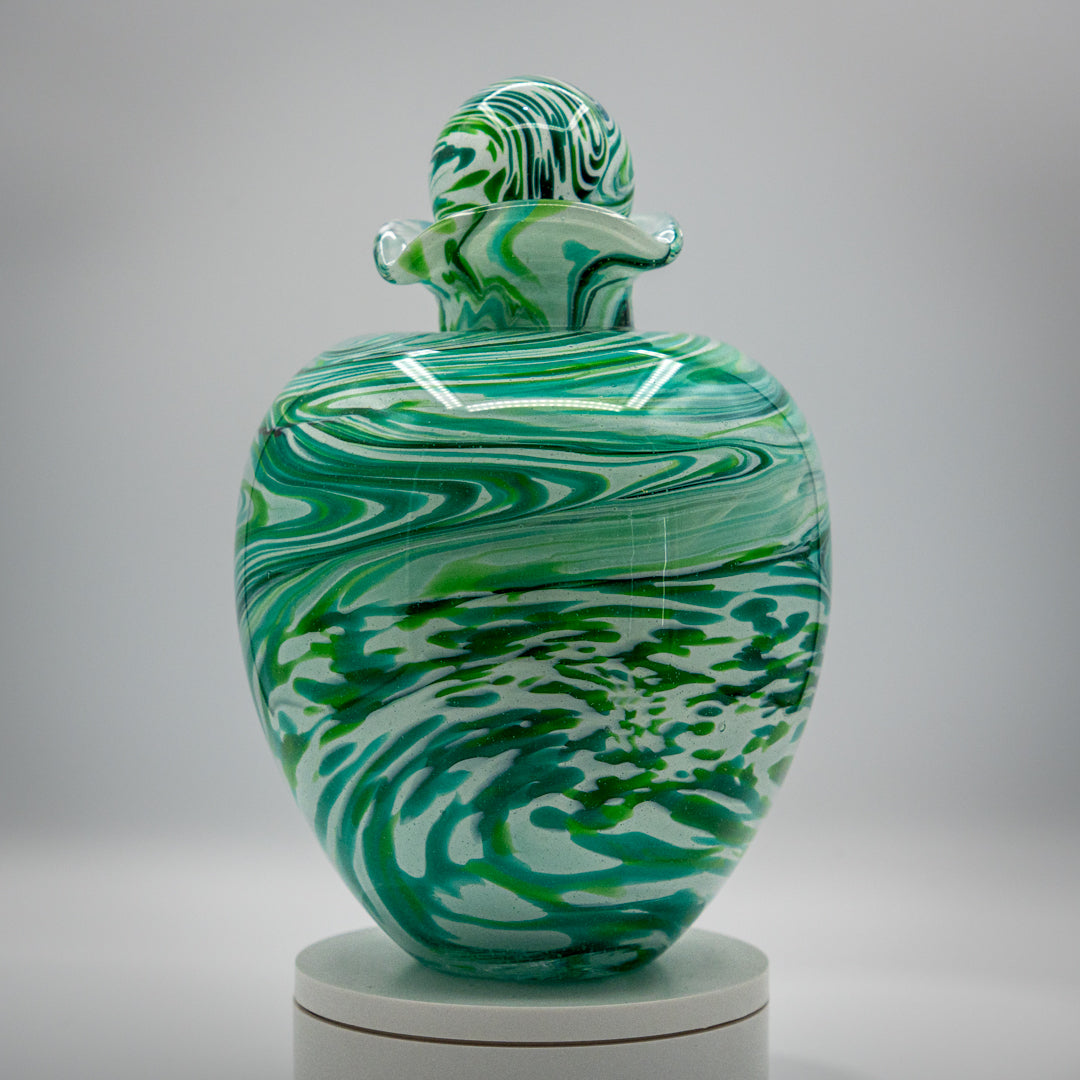 Handmade Glass Urn