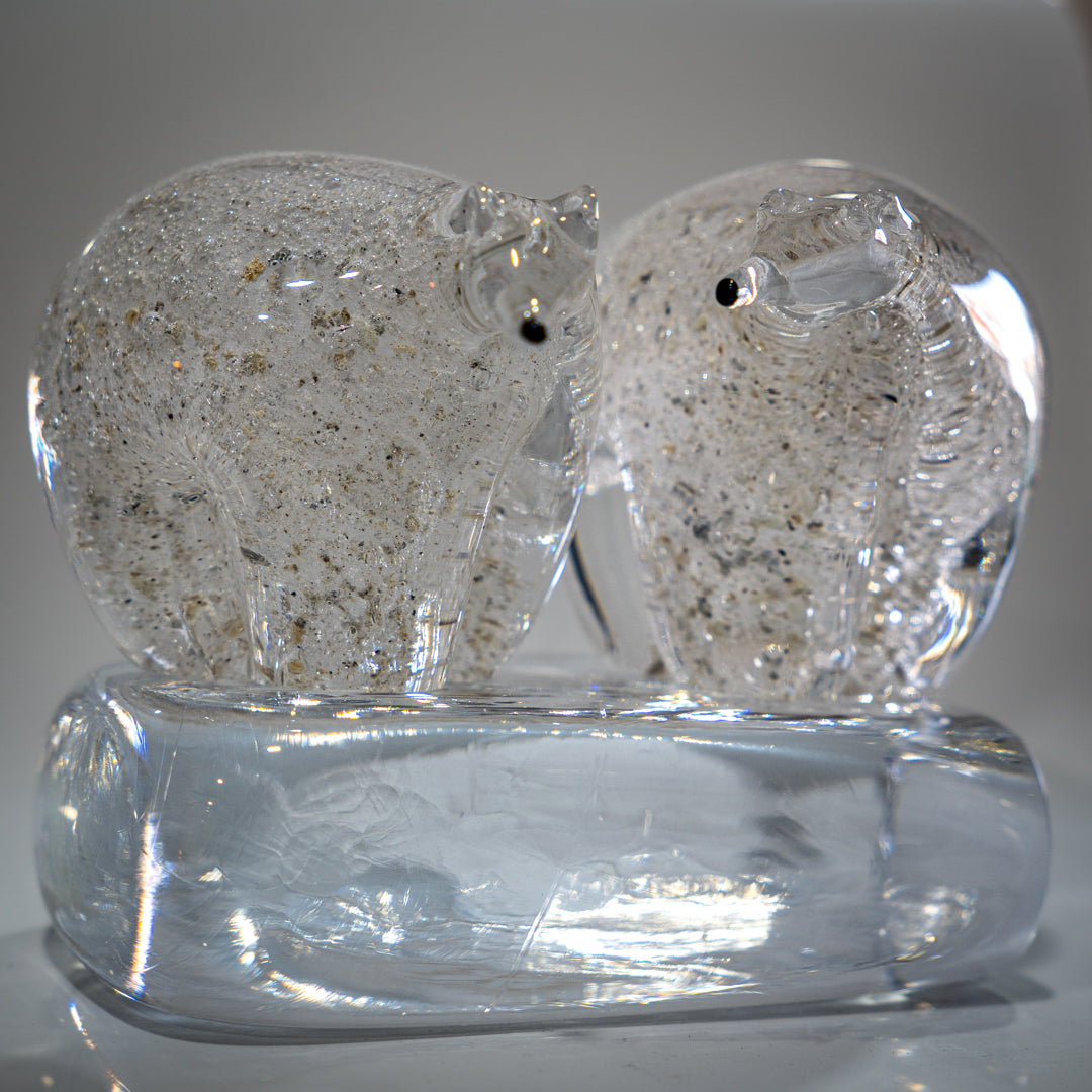 Mrs & Mrs Polar Bear with Ashes