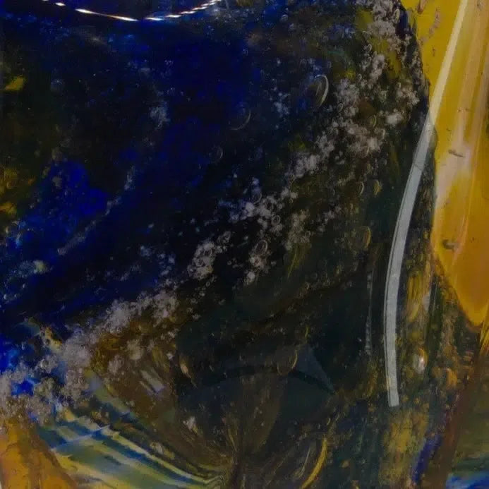 royal blue and gold colourway for ashes to glass memorials