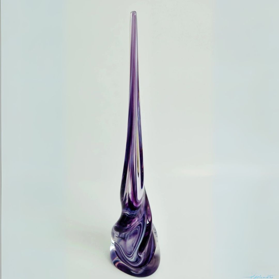Ashes to Glass Vortex Sculpture