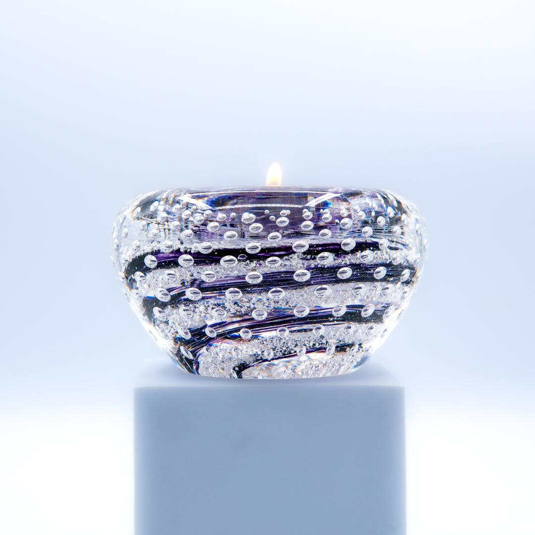 Ashes Bubbled Candle Holder