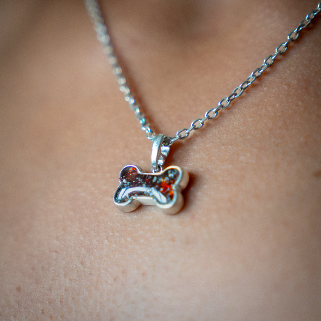 Ashes Dog Bone Pendant