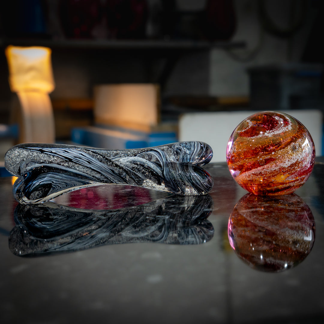 Ashes Dog bone with dog ball paperweight