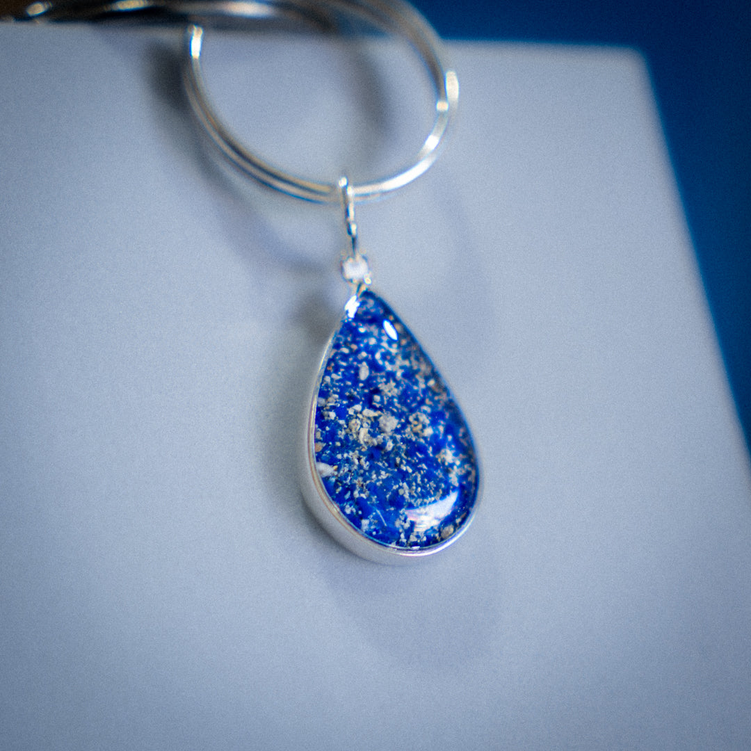 Ashes Keyring Oval Pendant