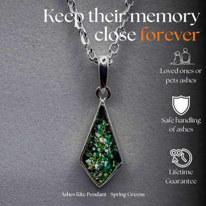 Ashes Kite Pendant Blue