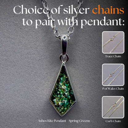 Ashes Kite Pendant Blue