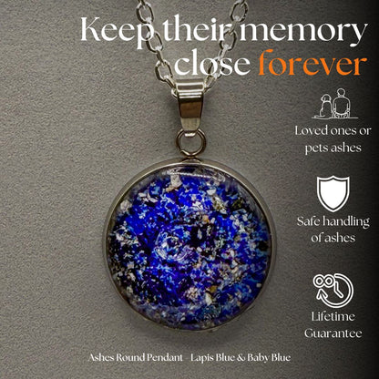 Ashes Round Pendant