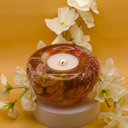 Ashes to Glass Candle Holder - Marbled 