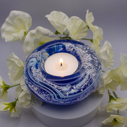 Ashes to Glass Candle Holder - Marbled 