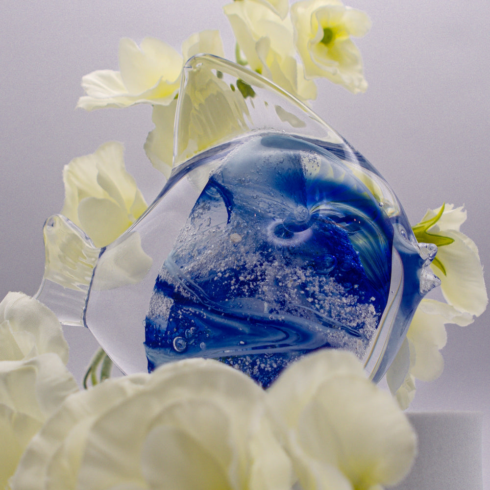 Ashes to Glass Fish - Royal Blue & Baby Blue