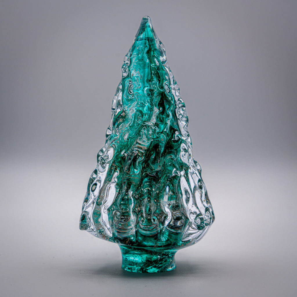 Ashes to glass Christmas tree ornament