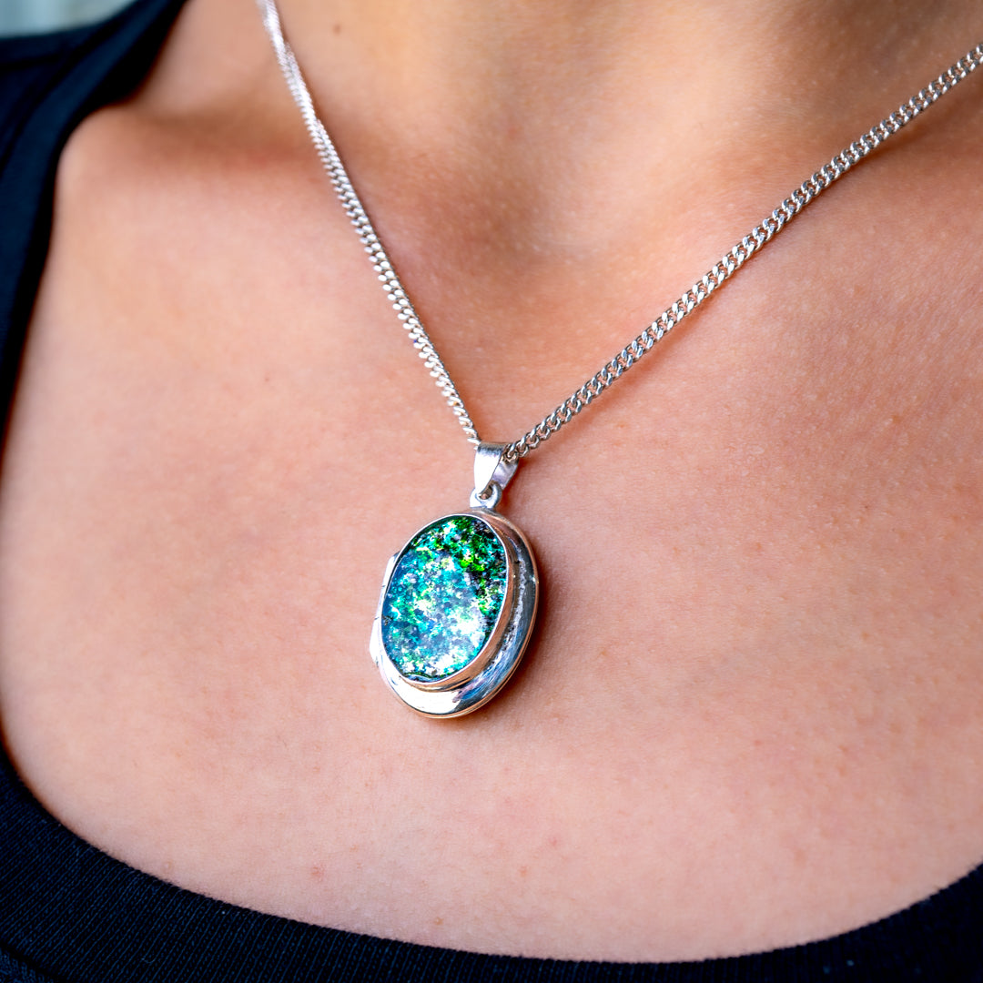 Ashes to glass locket pendant