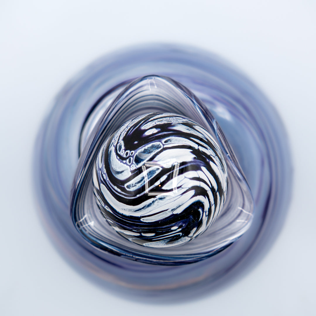 Glass Urn - Hyacinth Blue