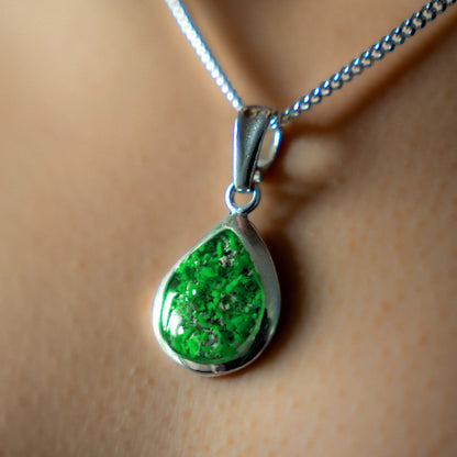 Ashes Tear Drop Pendant Ruby