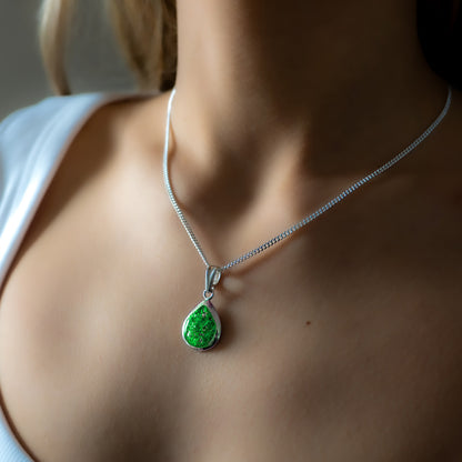 Ashes Tear Drop Pendant Ruby