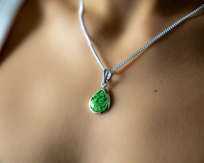 Ashes Tear Drop Pendant Ruby