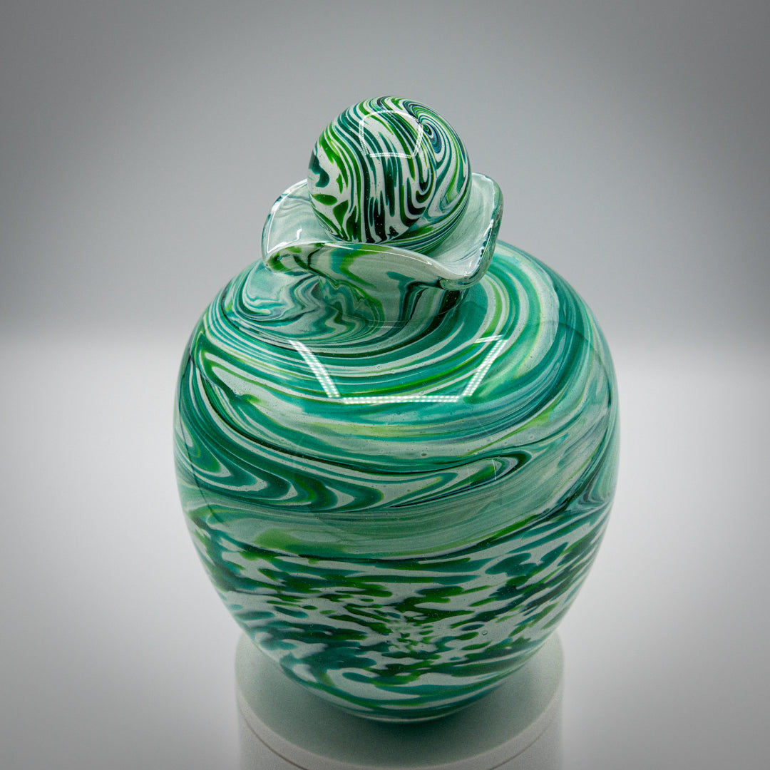 Handmade Glass Urn