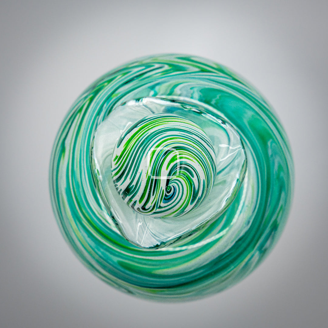 Handmade Glass Urn