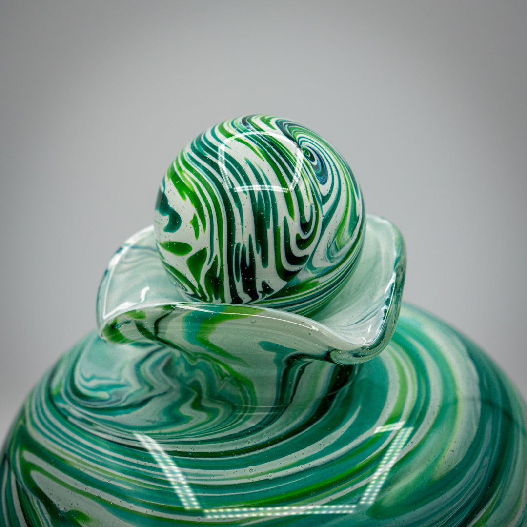 Handmade Glass Urn
