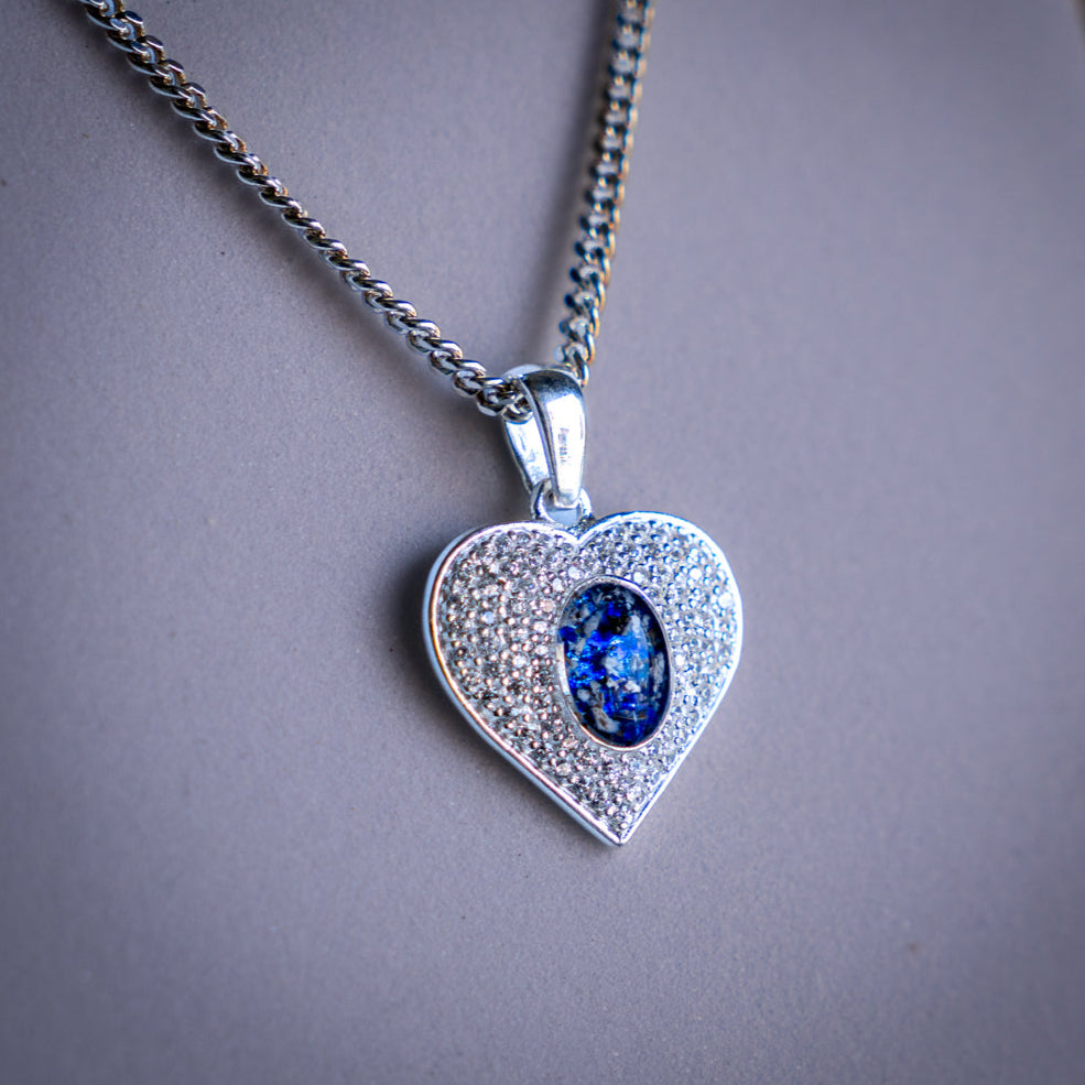 Heart Pendant with CZ
