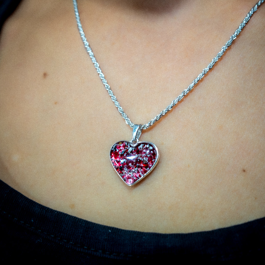Large Heart Ashes Pendant