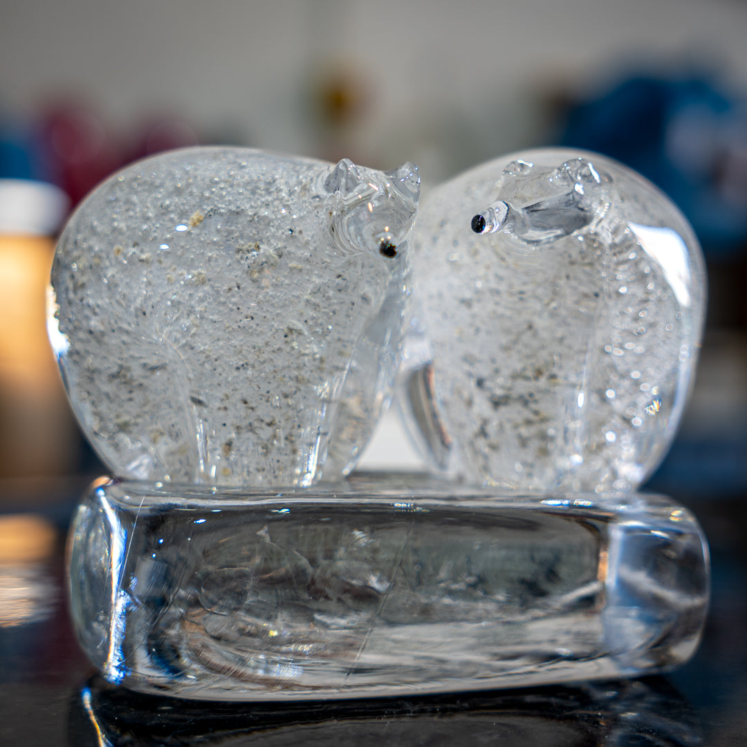 Mrs & Mrs Polar Bear with Ashes