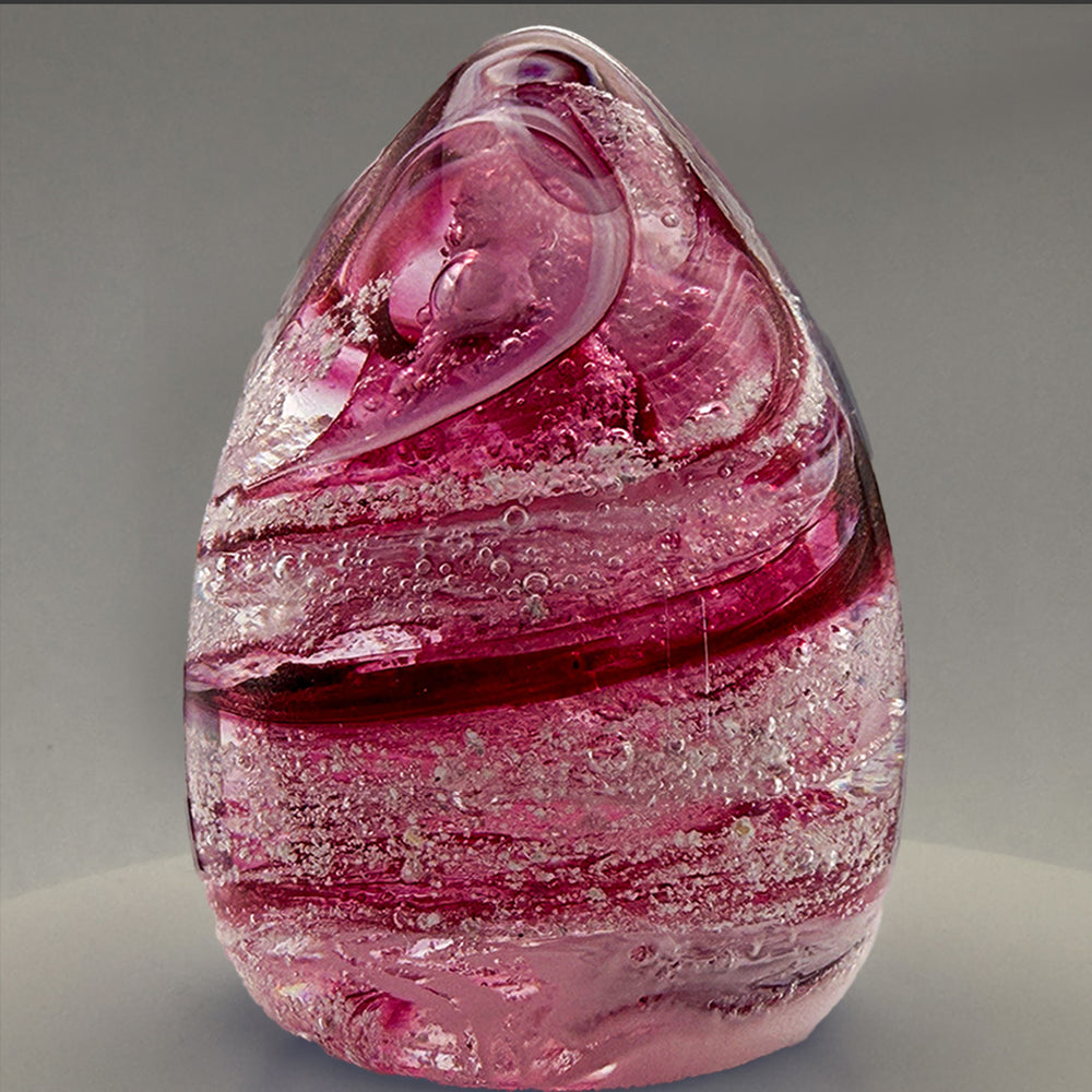 Mini Oval Paperweight with Ashes