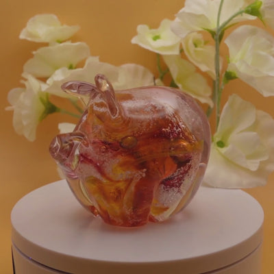 Ashes to glass pig
