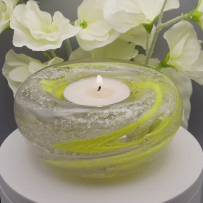Ashes to Glass Candle Holder - Marbled 