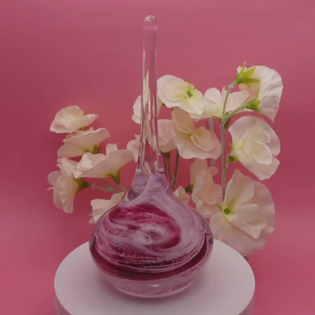 Ashes to glass ring stand