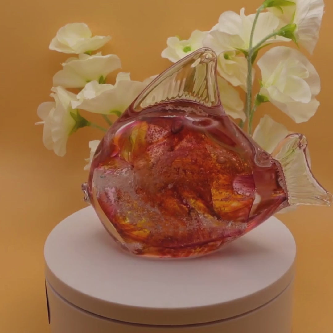 Ashes to glass fish