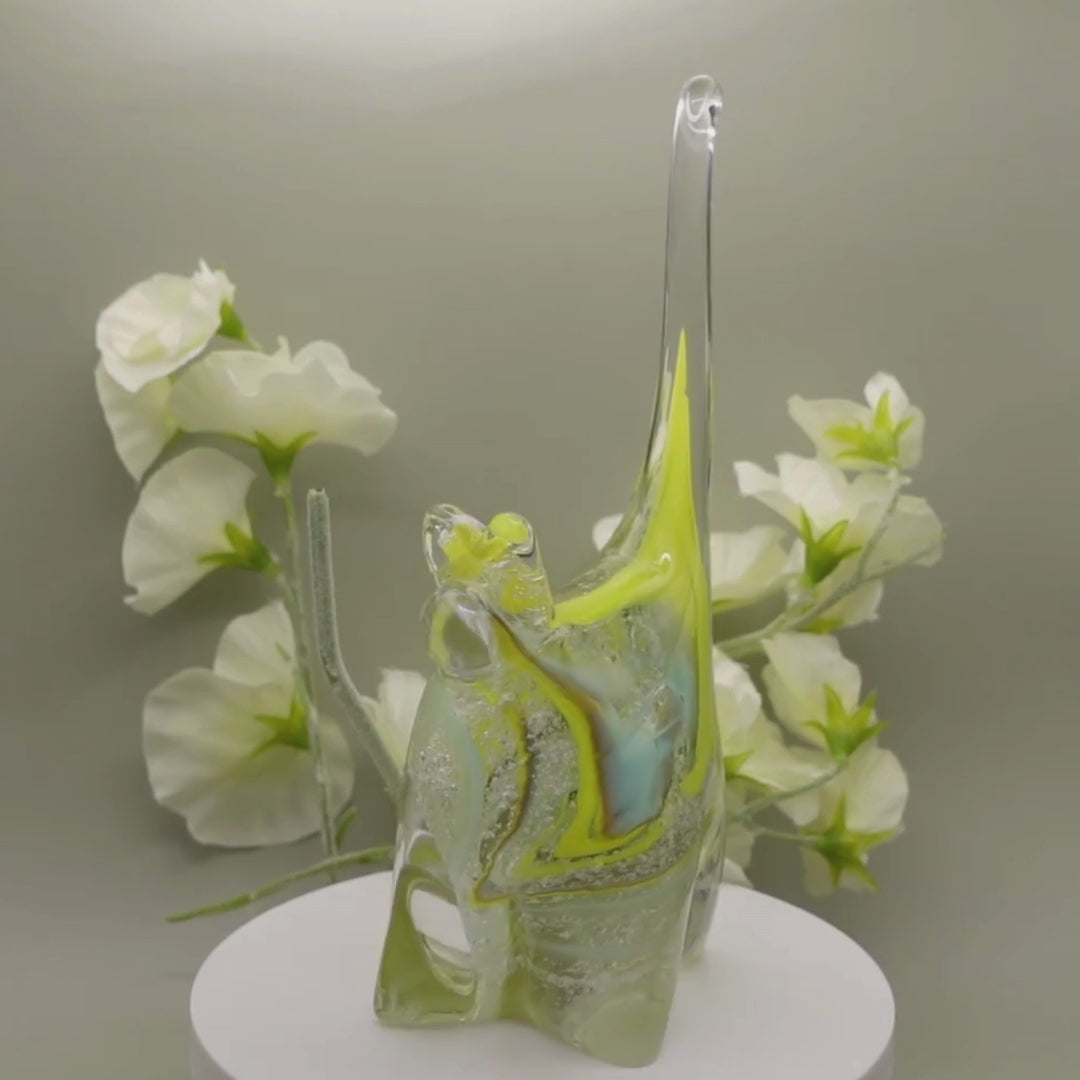 Ashes to glass cat ornament